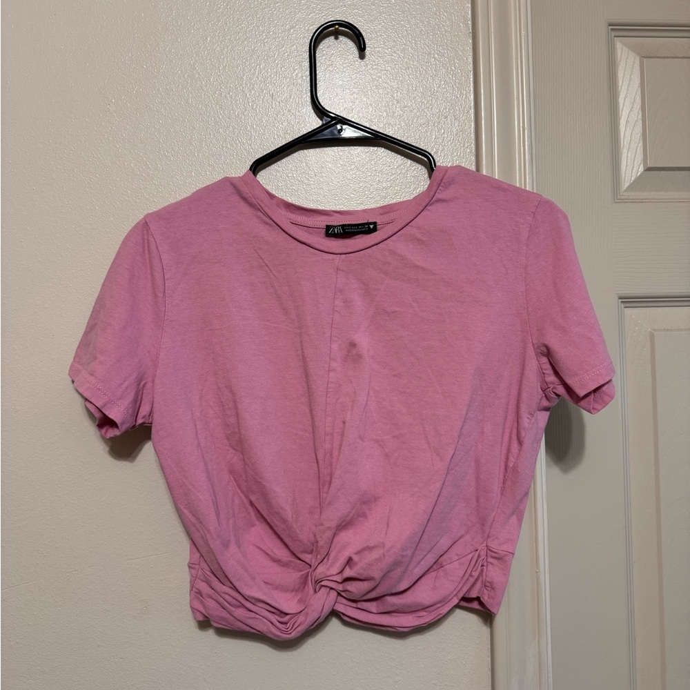 Pink L Crop top